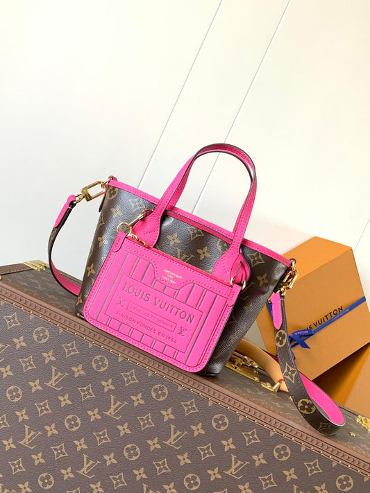 Louis Vuitton  (Brown & Pink Monogram Tote)